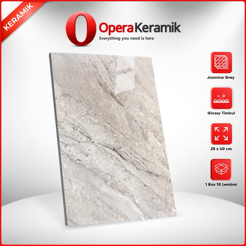 Keramik Dinding 25x40 Jasmine Grey