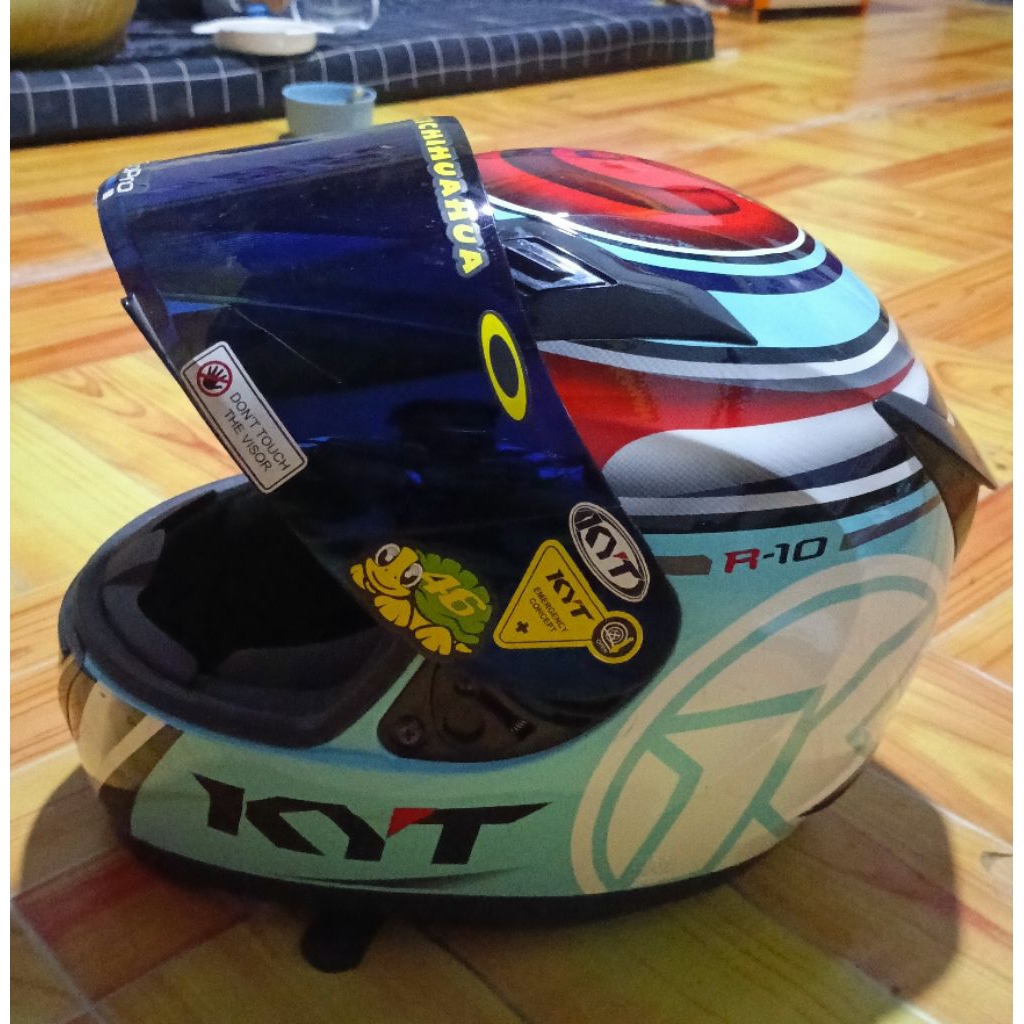HELM KYT RC 10 FULLFACE UKURAN M BEKAS PAKAI MULUS