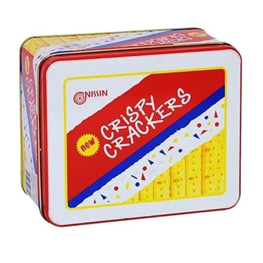 Nissin Crispy Crackers 750gr Biskuit Kaleng Camilan Biscuit