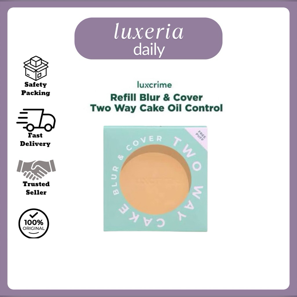 Luxcrime Refill Blur & Cover Two way Cake Oil Control
