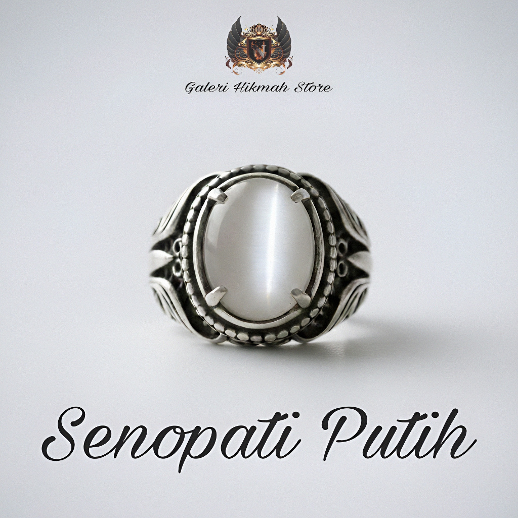 Cincin batu Cat eye asli - Ring pria elegan & premium