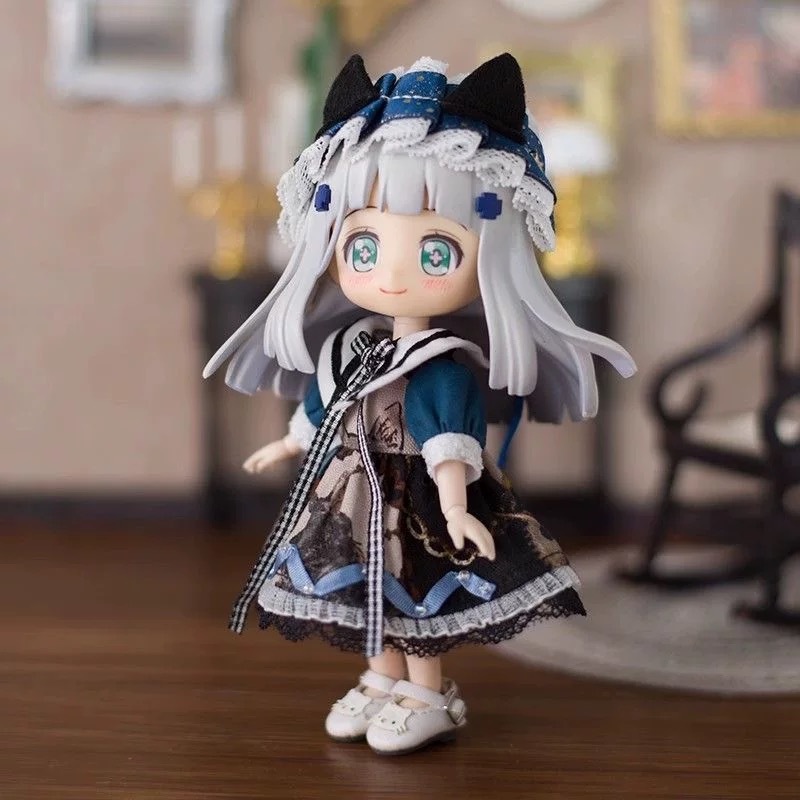 OB11 doll Clothes / YMY DOD doll - Painted Dress