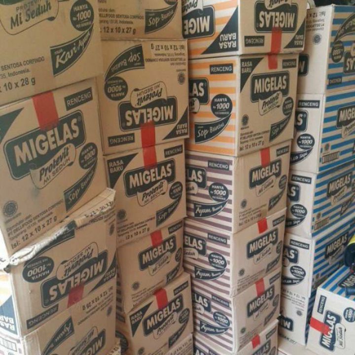 [GROSIR] Migelas 1 Karton Isi 120 Bungkus - Mie Gelas Rencengan All Varian Murah