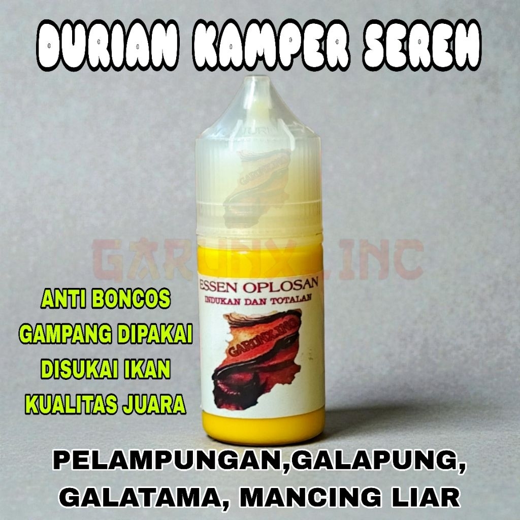 ESSEN OPLOSAN DURIAN KAMPER SEREH ESSEN OPLOSAN INDUKAN ESSEN OPLOSAN BABON RAME