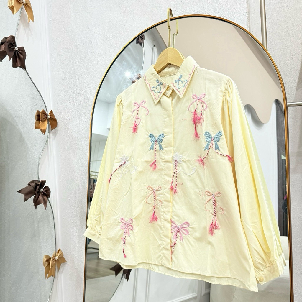 JENA KEMEJA KATUN BORDIR / BLOUSE KATUN WANITA / BLOUSE BORDIR KATUN POPLIN