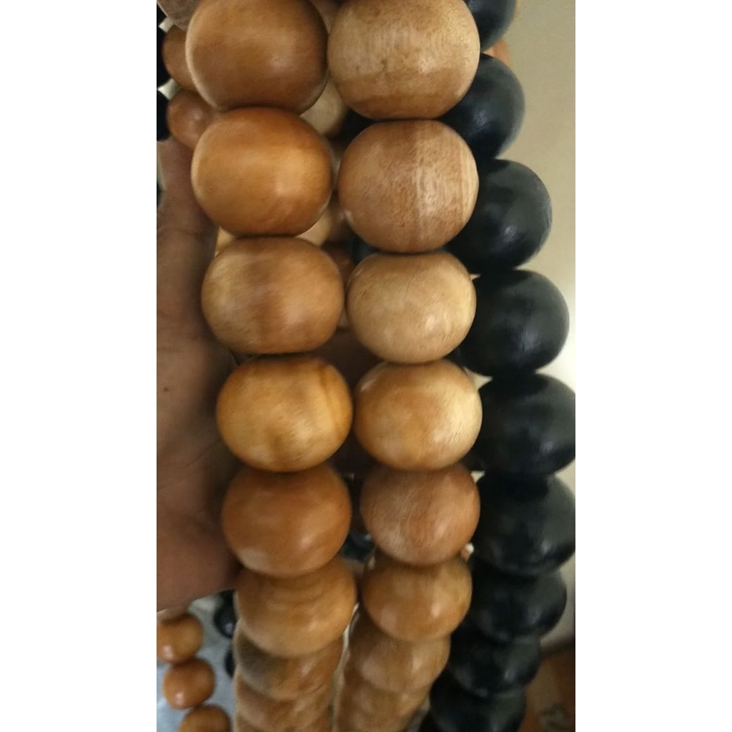 tasbih kayu walikukun super jumbo besar/tasbih hias tasbih butir jumbo 99 butir ukuran besar