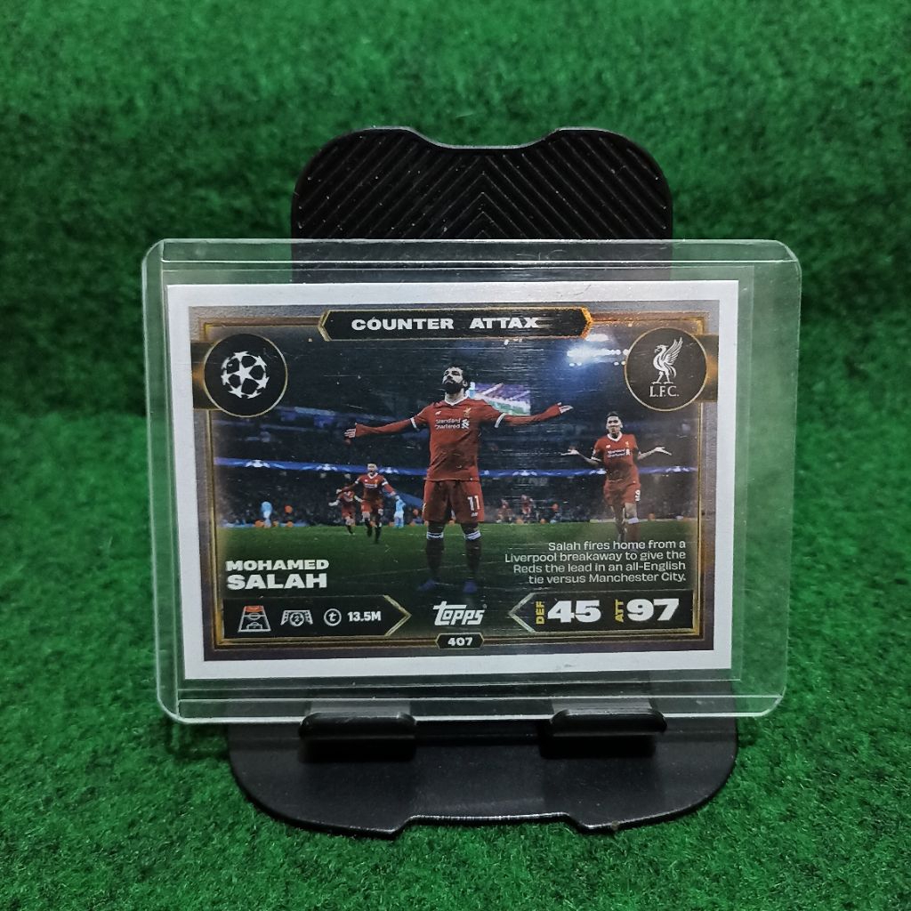 KARTU BOLA MOHAMED SALAH LIVERPOOL TOPPS MATCH ATTAX 25/26
