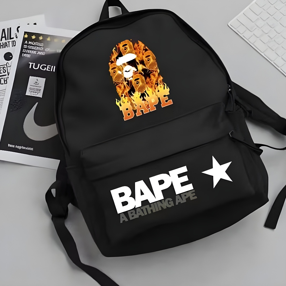 Tas Ransel Backpack Pria Casual Tas Gendong Terbaru Tas Kece Stussy Aape Kekinian Termurah Besik STM