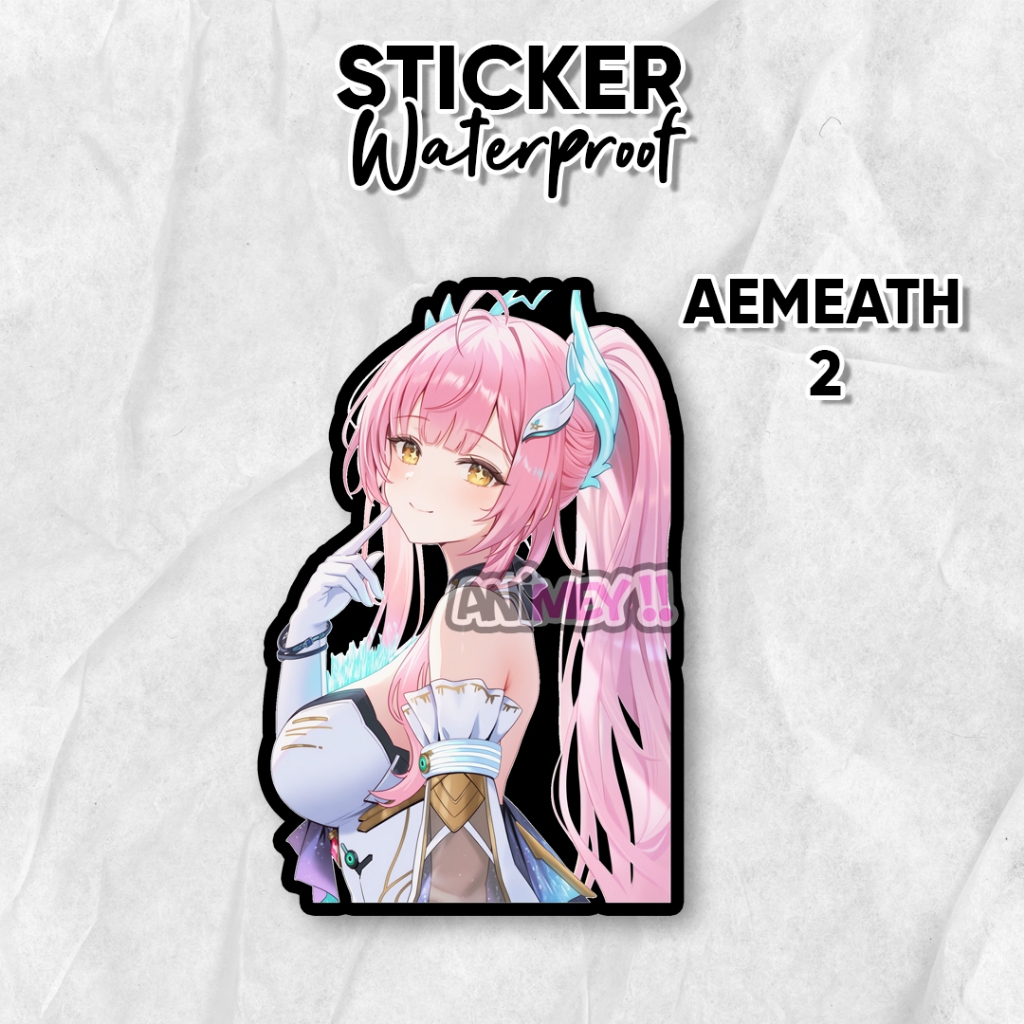 Stiker Aemeath Game Wuthering Waves / Sticker Anime Waterproof