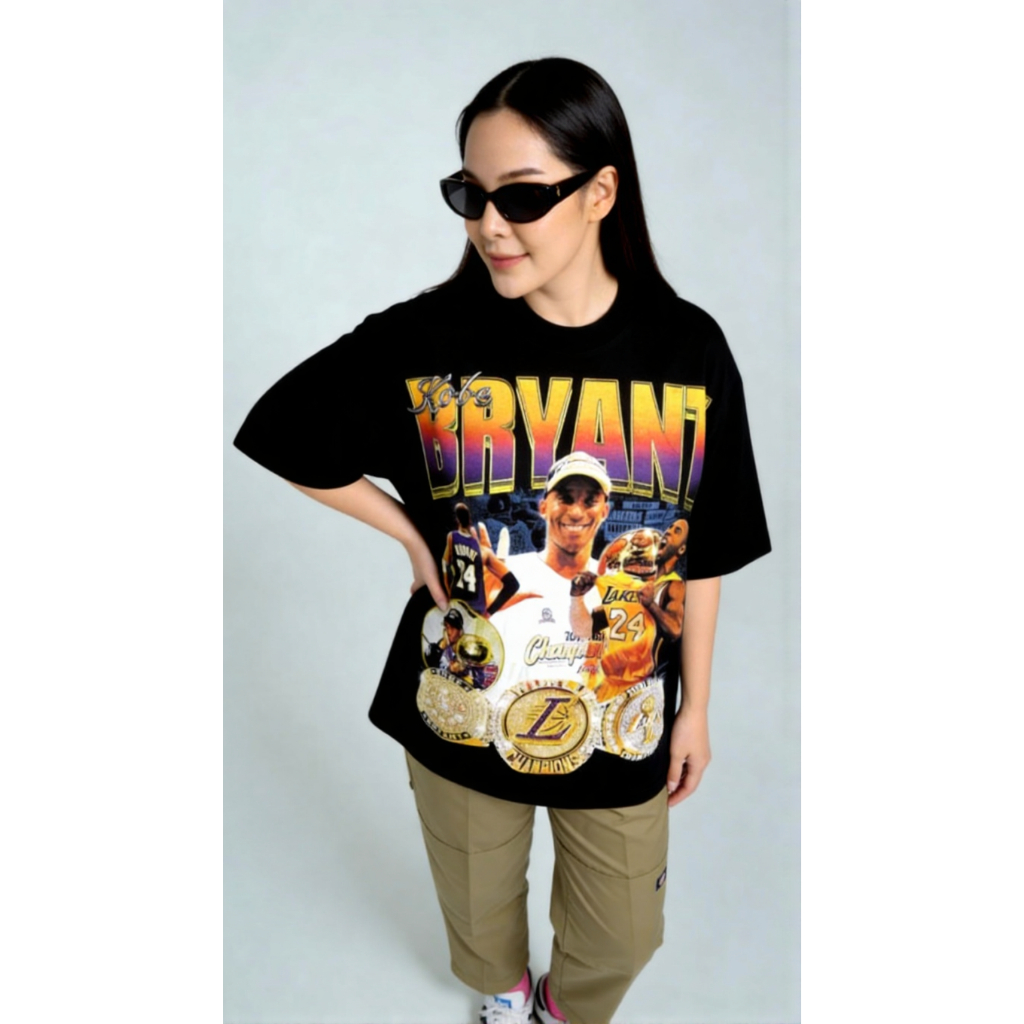 T-Shirt Oversize Kobe Bryant Lakers / Kaos Kobe Bryant Oversize Cotton 16s