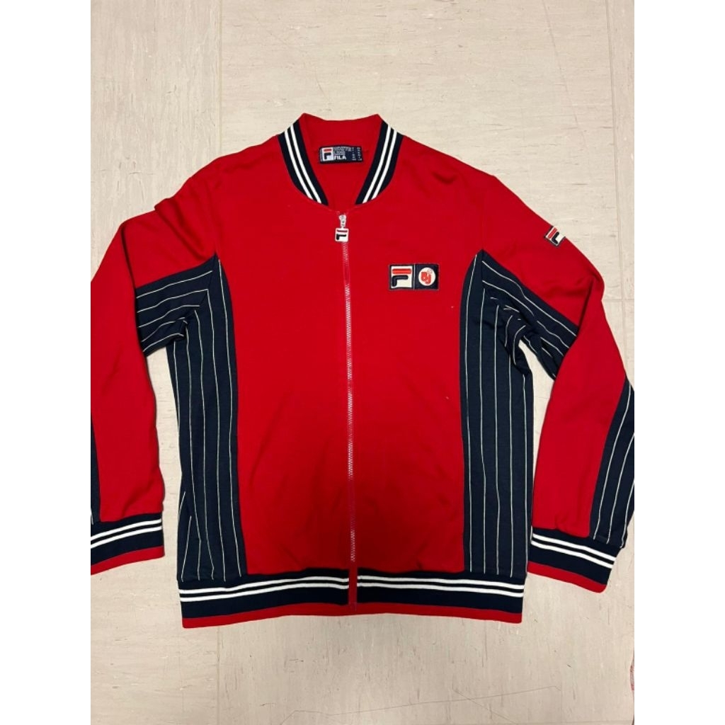 Tracktop fila bj vintage red size on tag L