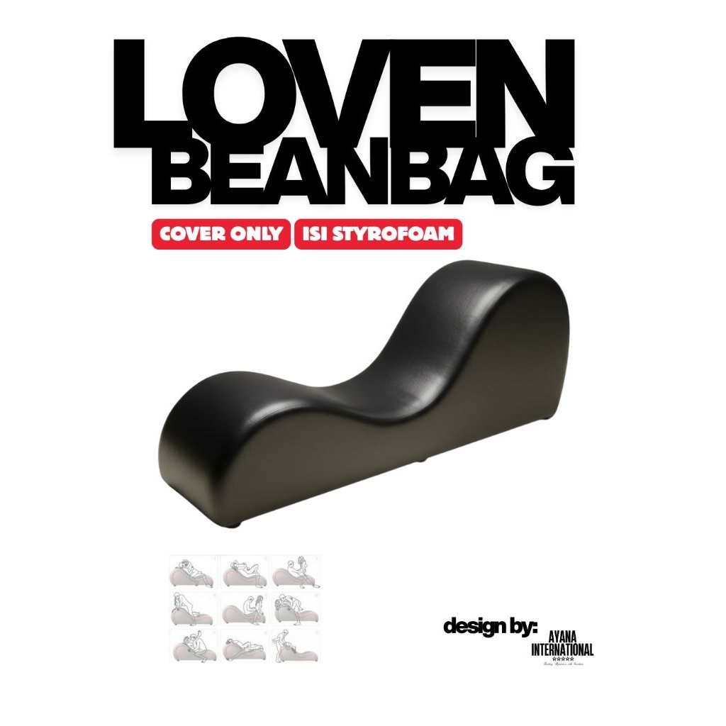 Loven Bean Bag Kursi Sofa Cinta Kamasutra Khusus Dewasa (Cover Only)
