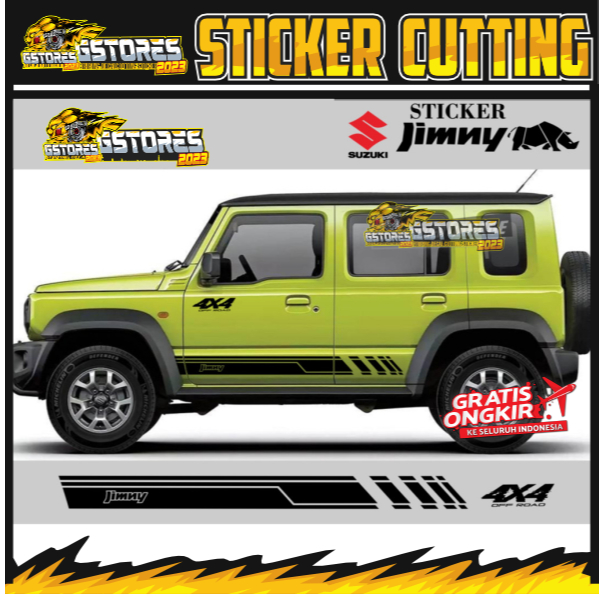 GStores sticker suzuki jimny long jimny 5 pintu aksesoris suzuki jimny