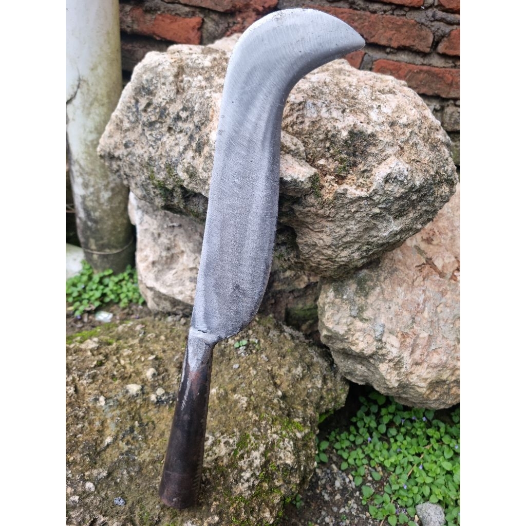 Bendo Baja Per Asli Super Tebal - Parang Cacah Kayu Gagang Las Kuat Anti Copot