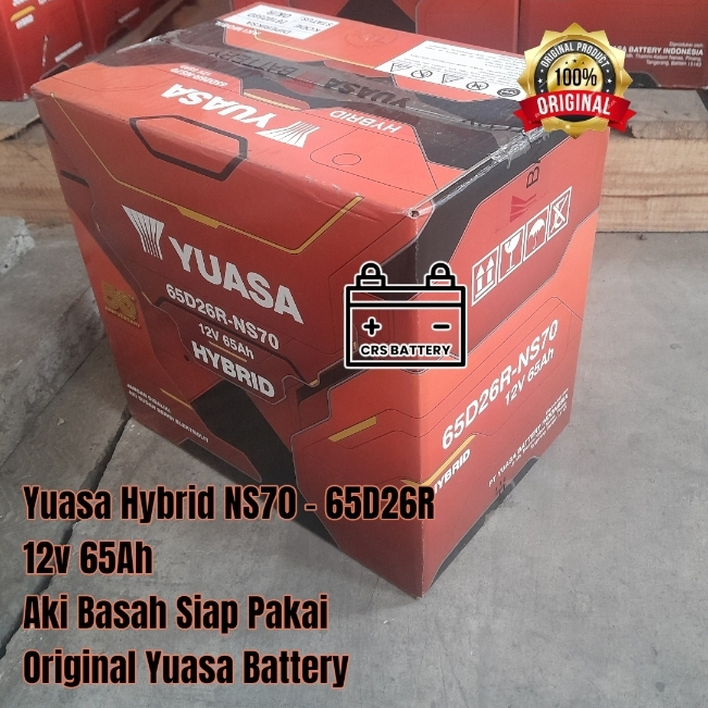 Aki Mobil Toyota Kijang Kapsul, Kijang Grand Yuasa Hybrid NS70 65Ah