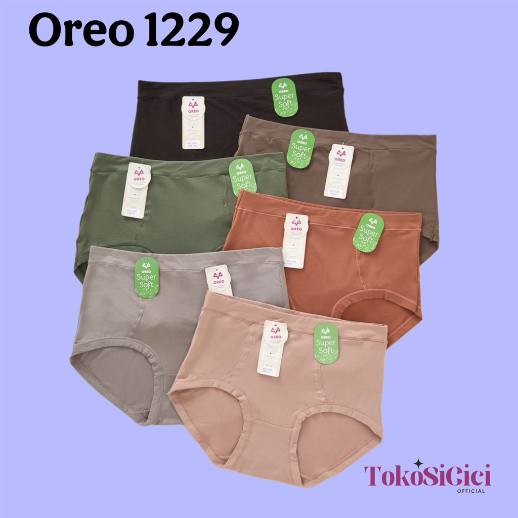 TSC-(3pcs) &(6pcs) CELANA DALAM WANITA OREO KATUN SUPER SOFT CD PEREMPUAN OREO 1229