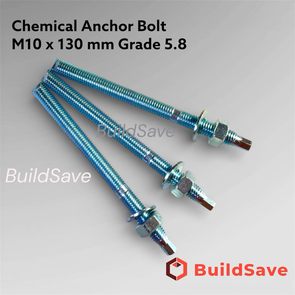 CHEMICAL ANCHOR ANGKUR STUD BOLT M10 X 130 GRADE 5.8