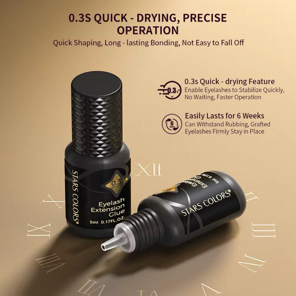 STAR COLORS GLUE Eyelash Extension 0.3s Fast Drying Lem Bulu Mata Extansions
