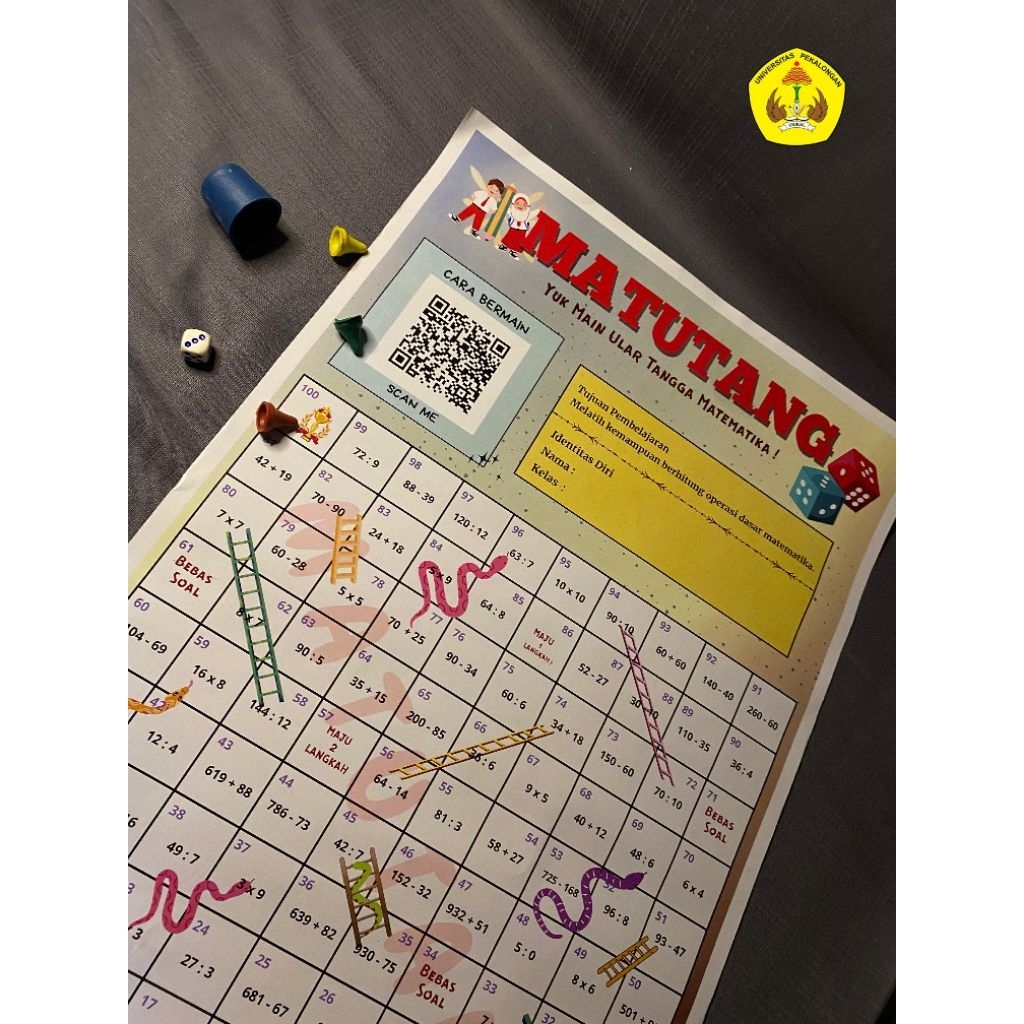 Ular Tangga Matematika (MATUTANG) Materi Operasi Hitung Dasar