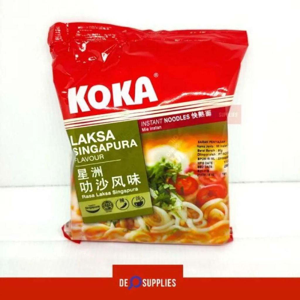 KOKA Laksa Singapore Original Instan Noodle 90gr - Laksa Singapura
