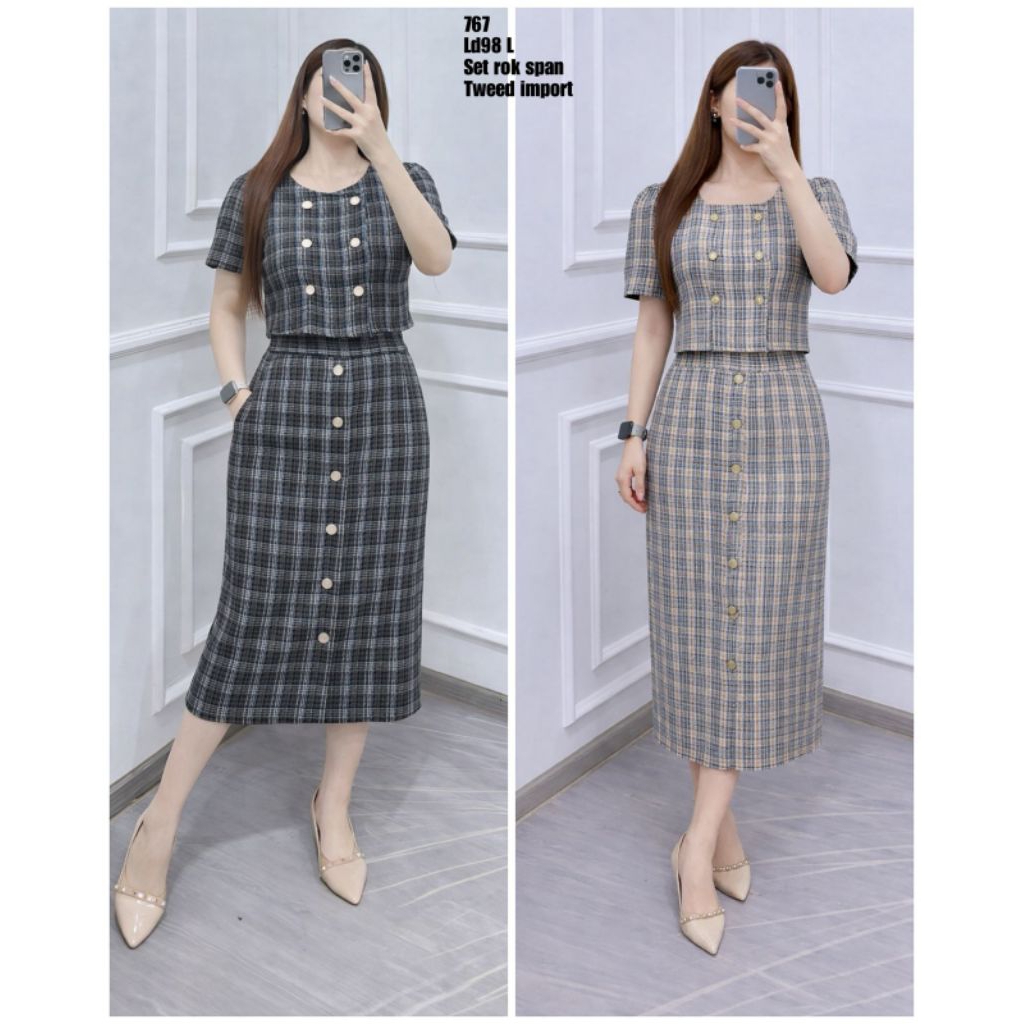 AIVY crop set rok span panjang