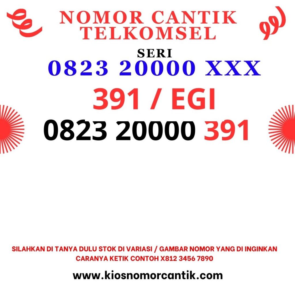 Kartu perdana telkomsel murah 391 EGI nomor cantik simpati seri kwarted kwartet kuartet 0000 rapih n