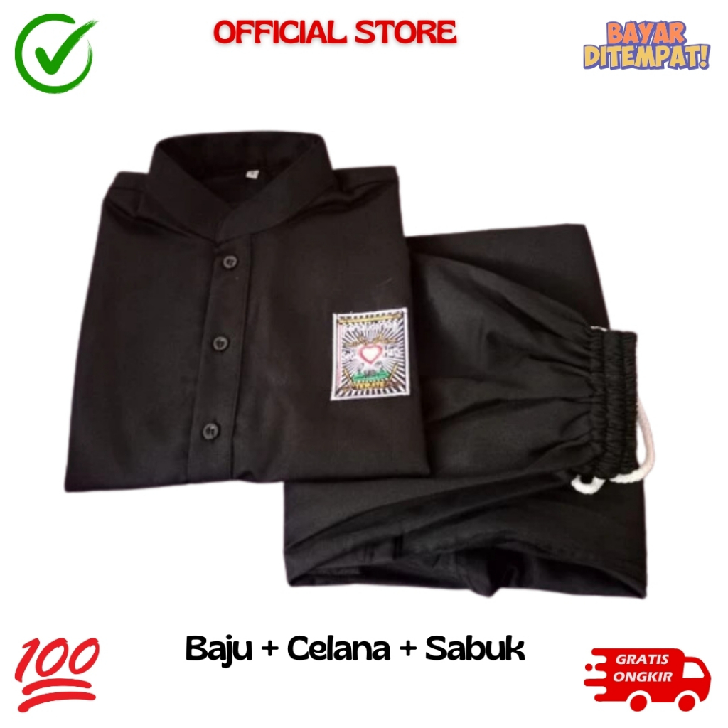 Psht - Sakral Psht Kancing  Anak - Seragam Pencak Silat Psht - Baju Celana Psht Kancing