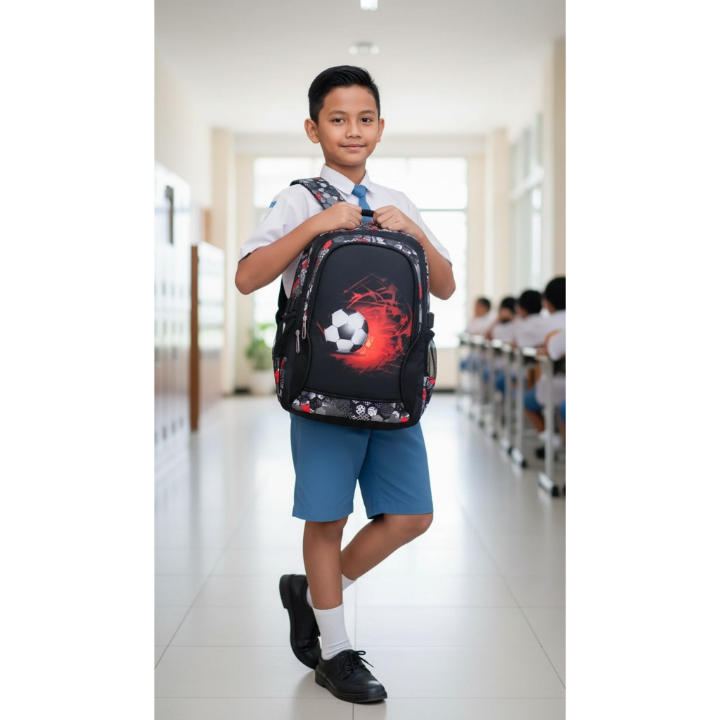 Misca_Tas Ransel Sekolah SD SMP SMA/SMK Tas Sekolah Anak Laki - Laki Backpack Ransel