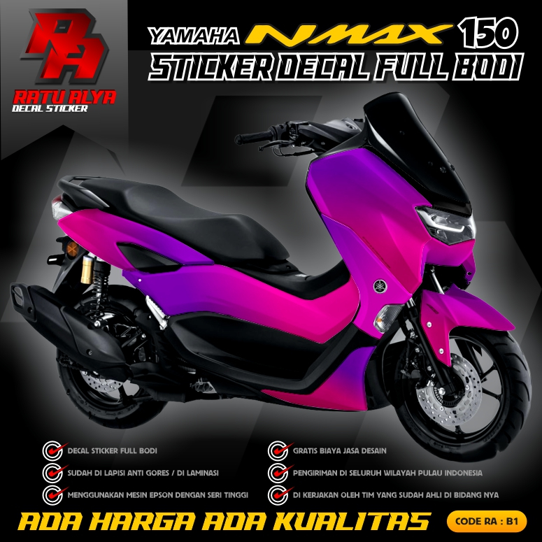 DECAL STICKER NMAX NEW OLD CUSTOM FREE DESIGN