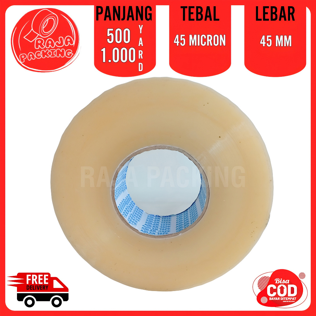 LAKBAN SUPER JUMBO 1000 YARD FULL X 48MM | LAKBAN BENING JUMBO 2" X 500 METER