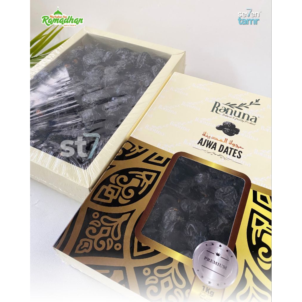 kurma ajwa raruna 1kg / Ajwa Raruna 500g / kurma ajwa  500g