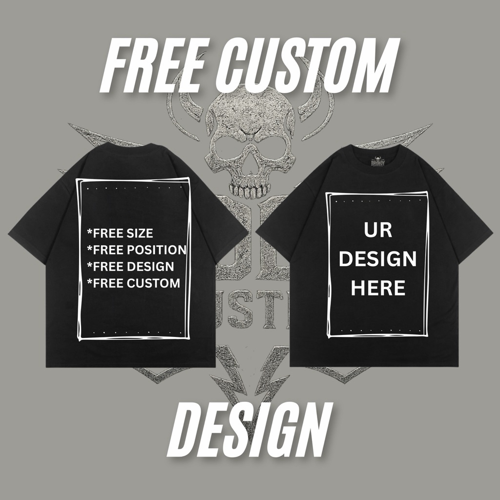 B-i Oversize T-shirt Black Custom | Kaos Custom Oversize | Kaos Unisex Oversize | Kaos Oversize Sabl