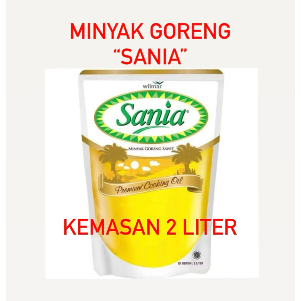 (READY INSTANT) SANIA Minyak Goreng / Minyak Makan 2 Liter by PT WILMAR