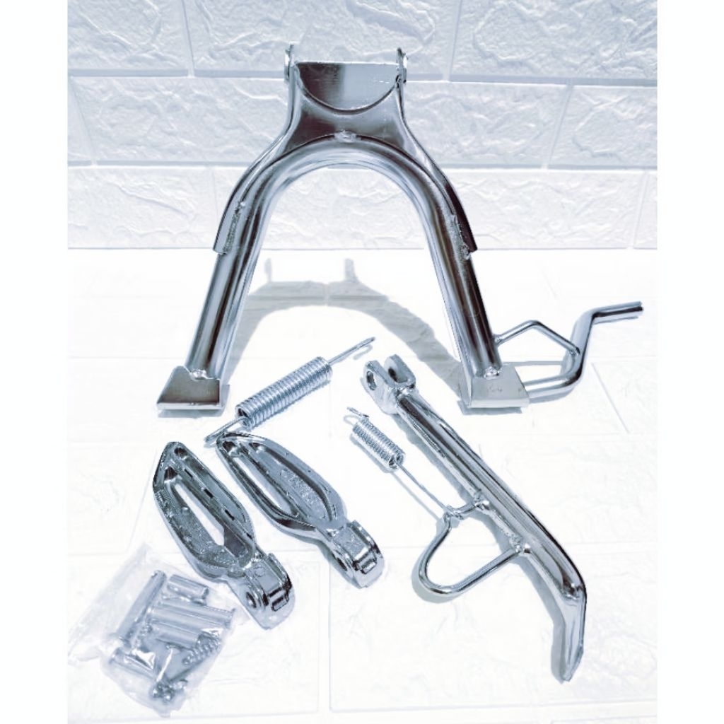 PAKET STANDAR TENGAH DUA+STANDAR 1 SAMPING STEP NEW CHROME MIO SMILE MIO SPORTY