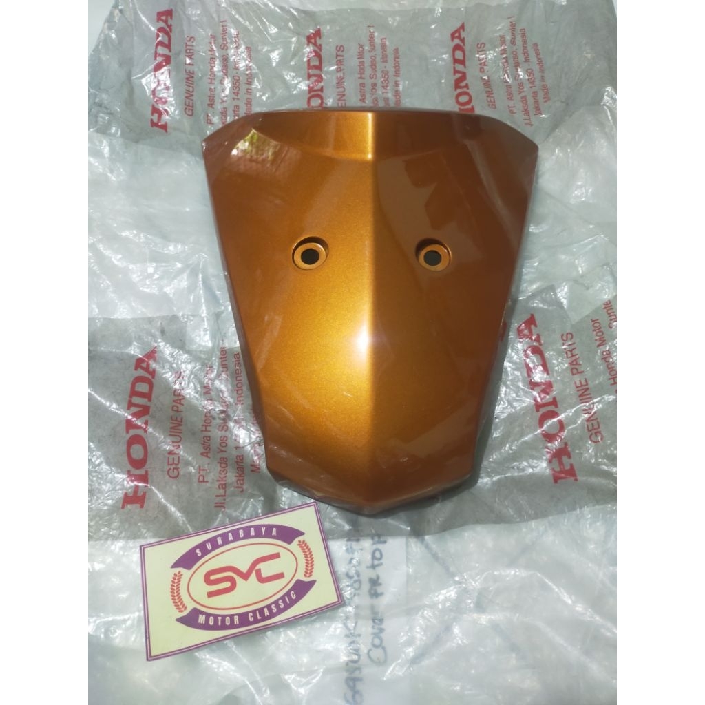 cover panel tameng dasi depan supra x125 Batman GOLD emas ori 64500-KTM-850FMR
