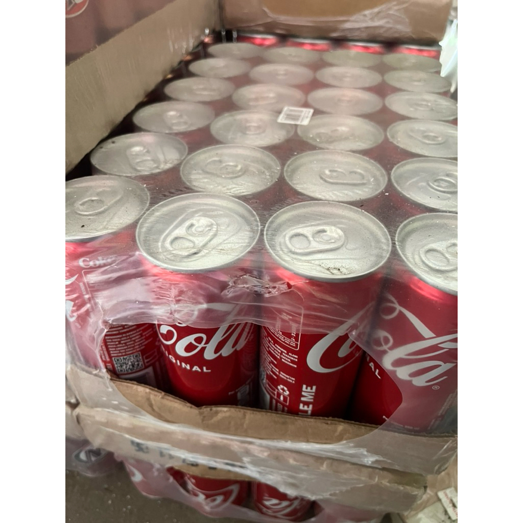 MINUMAN SODA KALENG 1 KRAT 24PCS X 250ML COCA-COLA, SPRITE, AW & FANTA