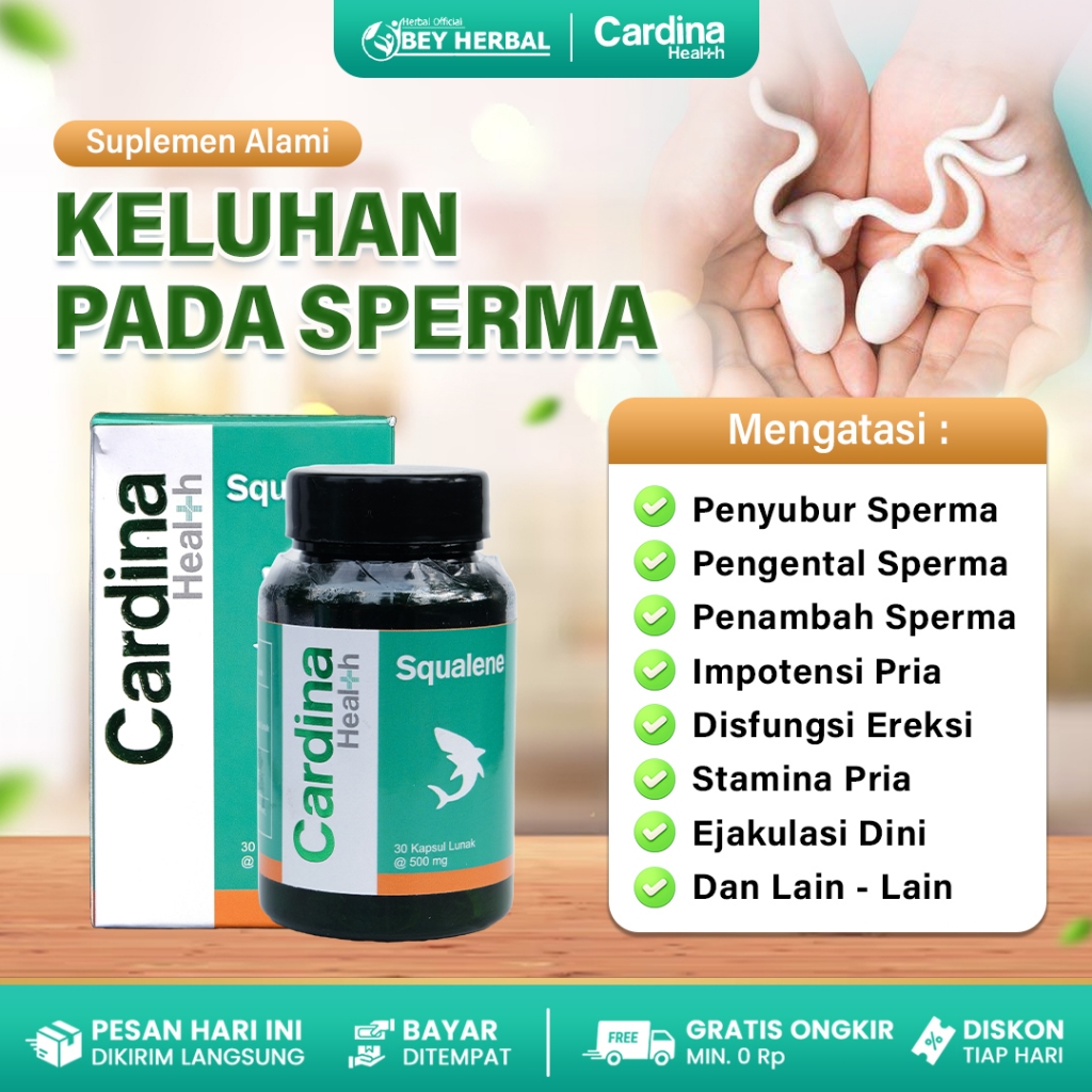 Cardina Squalene Obat Pengental Sperma Alami
