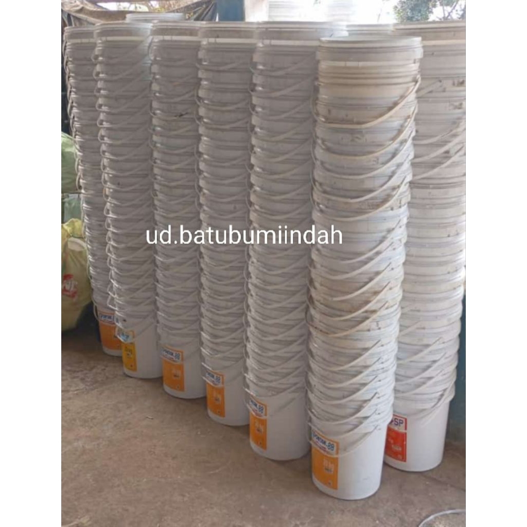 Ember Plastik Bekas 25kg Ember Cuci Timbo Serbaguna Tanpa Tutup ( isi 5 pcs)