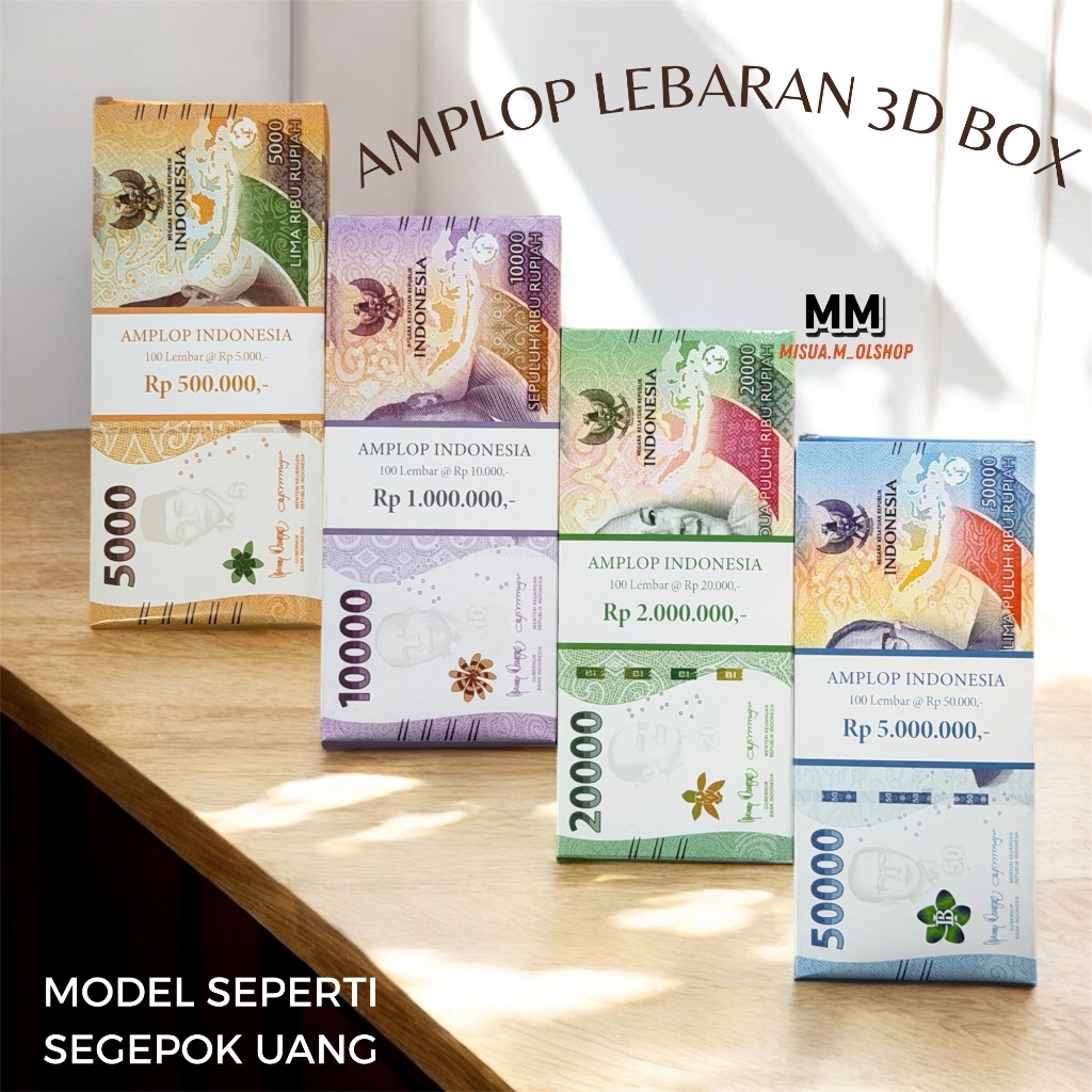 AMPLOP LEBARAN MOTIF GEPOKAN UANG TEBAL UKURAN PANJANG TERBARU/AMPLOP UNIK TERBARU DAN TERMURAH