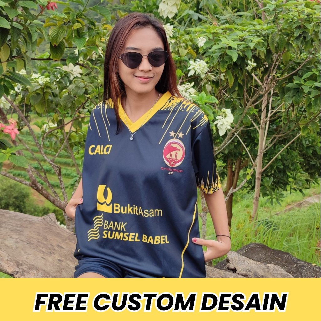 Jersey Bola Jersey Sriwijaya FC 2022  Full Printing Gratis Nama dan Nomor Punggung