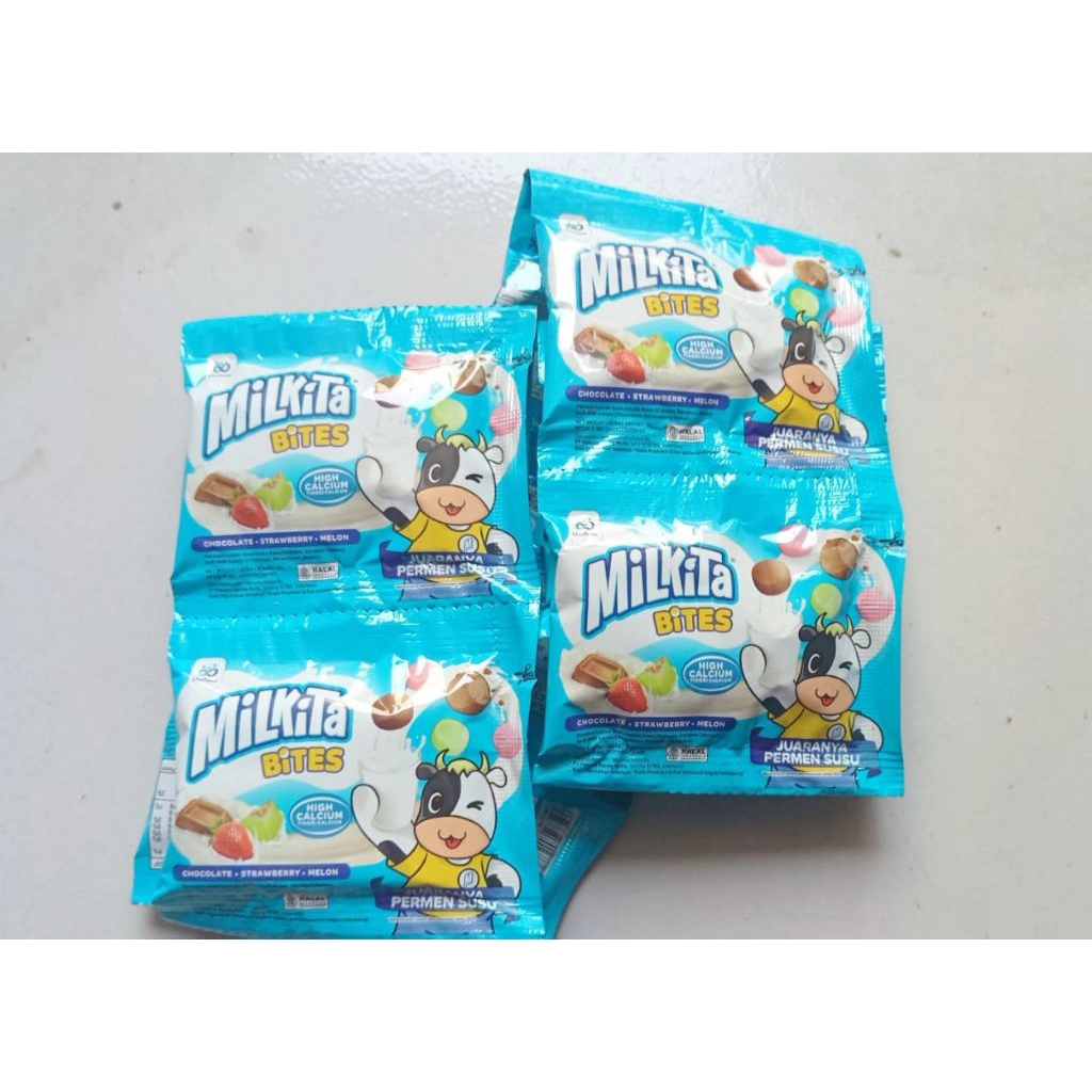 Milkita Bites Permen Susu 10 Sachet @ 8 gram