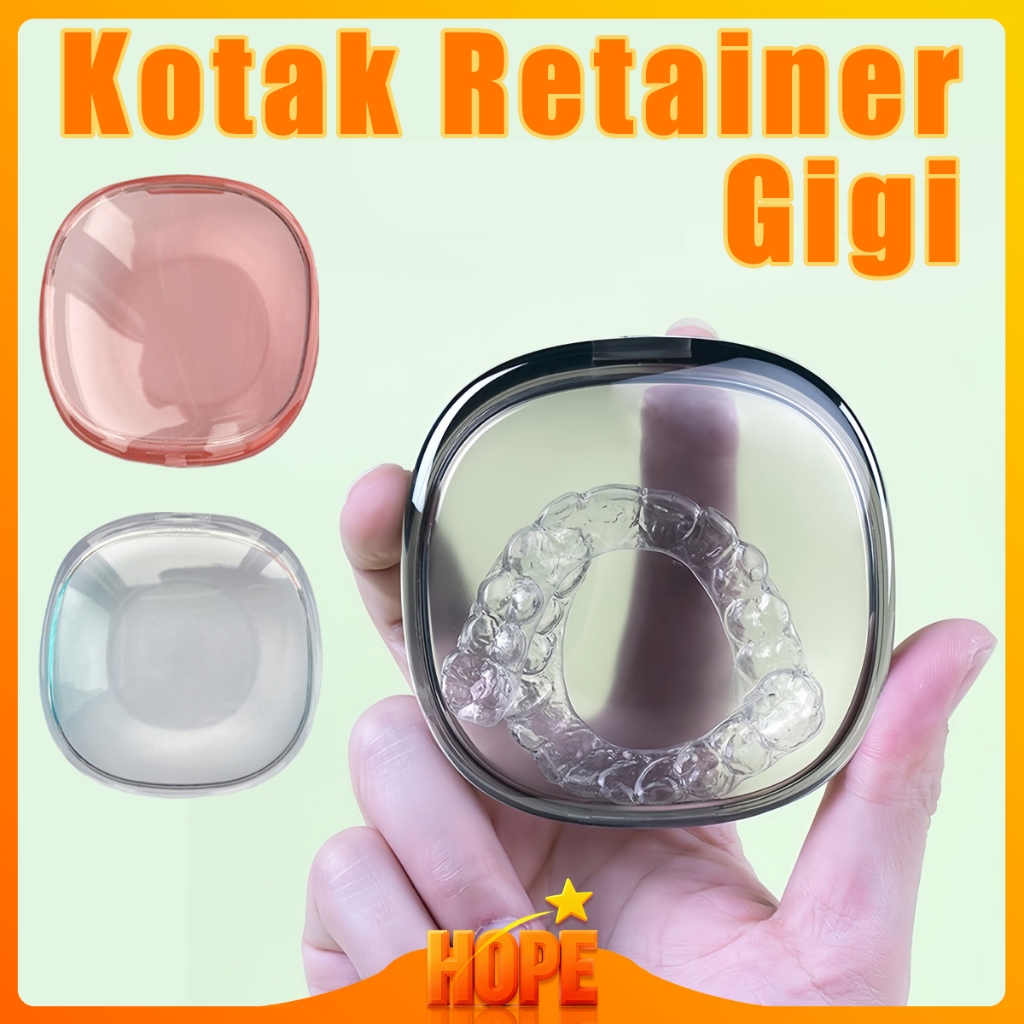 Tempat Retainer Gigi Kotak Gigi Palsu Retainer Case Kotak Retainer Gigi Denture Box Kotak Gigi Tempa