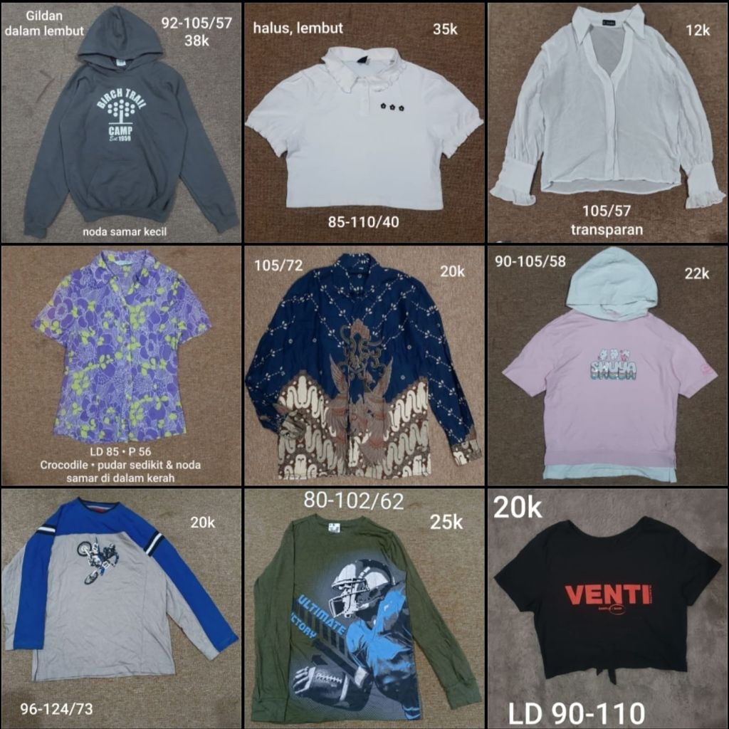 Atasan OTW / Jalan Anak Tanggung, Remaja, Dewasa Lengan Pendek - Panjang Unisex Laki-laki Perempuan 