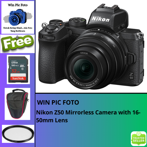 Kamera Nikon Z50 Mirrorless Camera with 16-50mm Lens / z 50 body only / z50