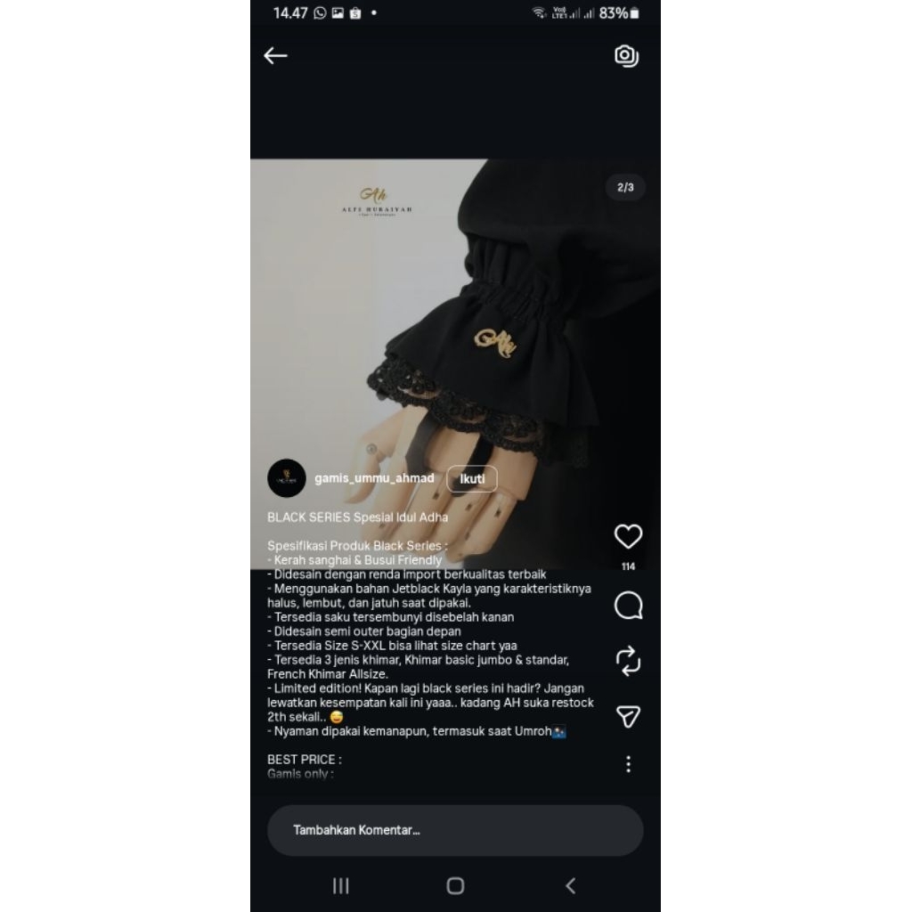 Alfi huraiyah PL kalila,melati,black series