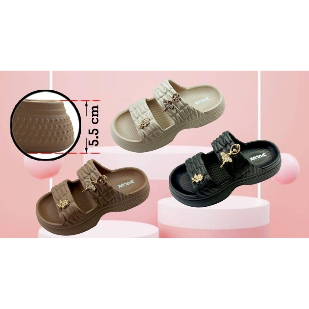 Sendal Dulux Wanita Elegant Ukuran 36-40, Nyaman Dipakai