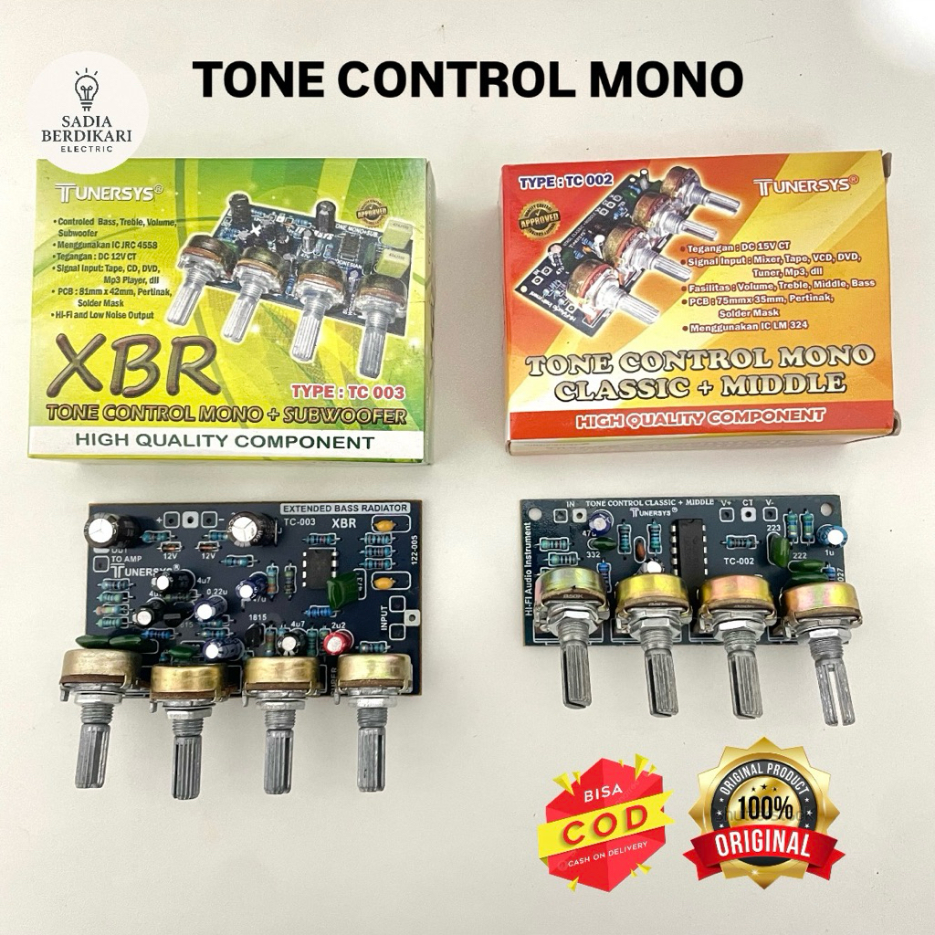 Tone Control Mono/ TONE CONTROL MONO XBR TUNERSYS / Tone Control XBR Subwoofer Turnesys / Tone Contr