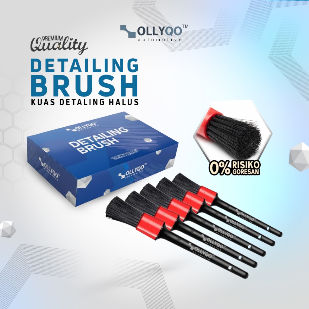 OLLYQO AUTOMOTIF Detailing Brush - Kuas Detailing/DETAILING BRUSH N2/ Sikat Detailing/Kuas Pembersih