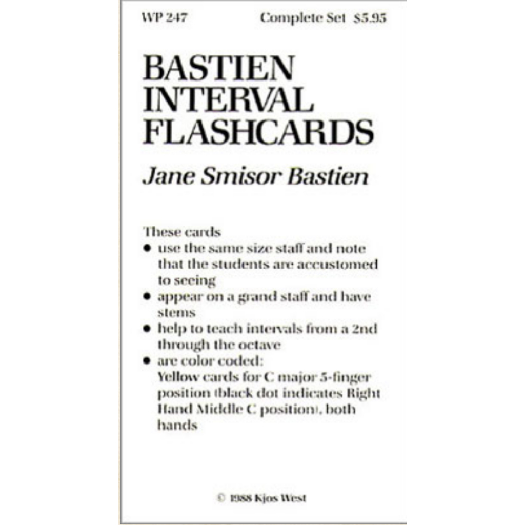 J. Bastien: Interval Flashcards