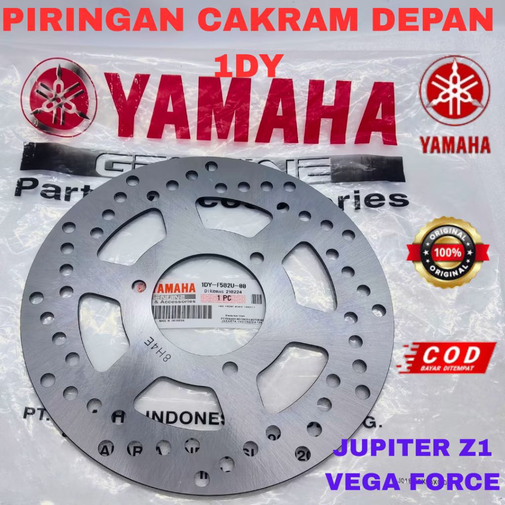 ( 1DY Lubang Baut 3 ) Jupiter Z1 Vega Force injeksi fi f1 piringan rem cakram depan